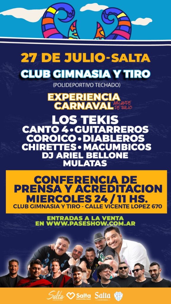 Experiencia Carnaval en Gimnasia y Tiro