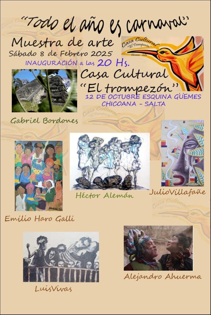 Muestra de arte: “Todo el año es Carnaval”